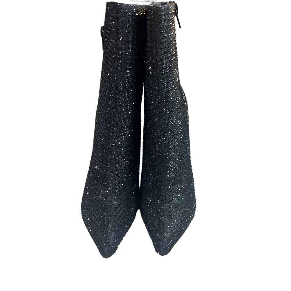 Glaze Brand Sexy Black Dazzle Studded Boots - Picture 3 of 9